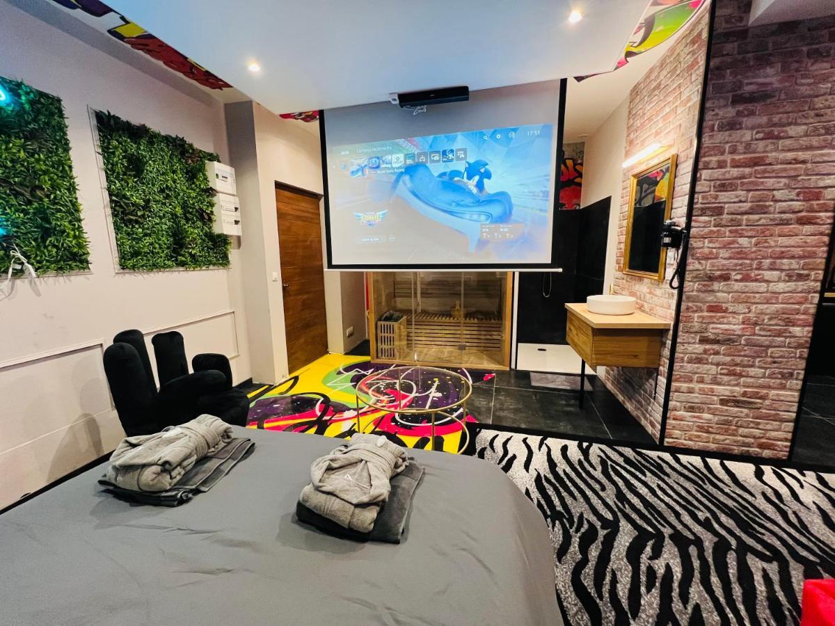 Capsule Street Art - Sauna- Jacuzzi - Playstation 5 - Billard - Netflix - Home Cinema - Terrasse 杜埃 外观 照片
