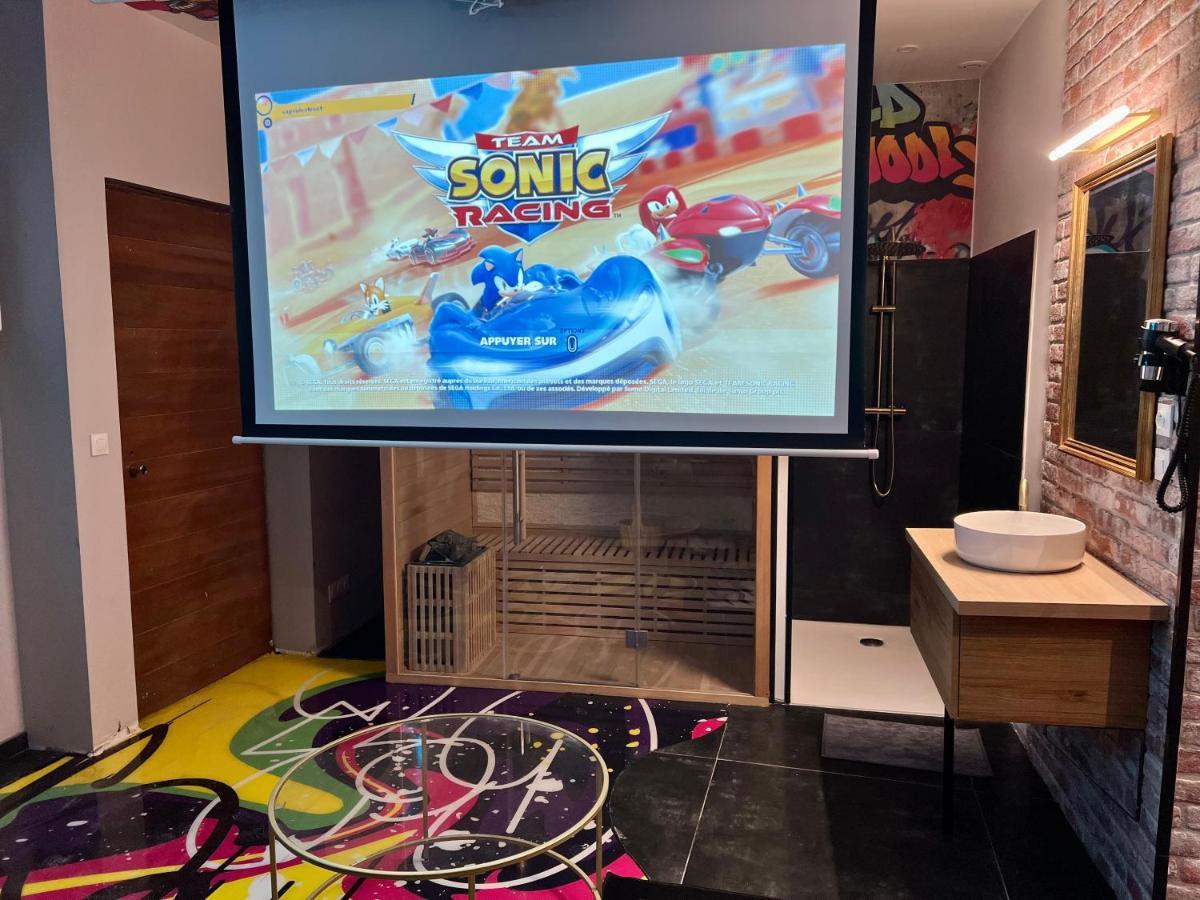 Capsule Street Art - Sauna- Jacuzzi - Playstation 5 - Billard - Netflix - Home Cinema - Terrasse 杜埃 外观 照片